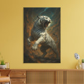 Toile Ice Spirit White Tiger – Mystic Guardian of Calm P (Insitu(Salon))