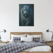 Toile Ice Spirit White Tiger – Mystic Guardian of Calm P (Insitu(Chambre))