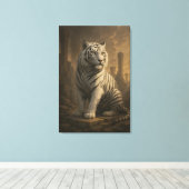 Toile Ice Spirit White Tiger – Mystic Guardian of Calm P (Insitu (Plancher de Bois))
