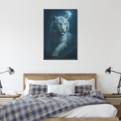 Toile Ice Spirit White Tiger – Mystic Guardian of Calm P (Insitu(Chambre))