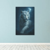 Toile Ice Spirit White Tiger – Mystic Guardian of Calm P (Insitu (Plancher de Bois))