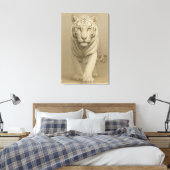 Toile Ice Spirit White Tiger – Mystic Guardian of Calm P (Insitu(Chambre))