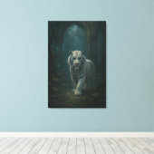 Toile Ice Spirit White Tiger – Mystic Guardian of Calm P (Insitu (Plancher de Bois))