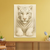 Toile Ice Spirit White Tiger – Mystic Guardian of Calm P (Insitu(Salon))