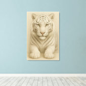 Toile Ice Spirit White Tiger – Mystic Guardian of Calm P (Insitu (Plancher de Bois))
