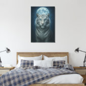 Toile Ice Spirit White Tiger – Mystic Guardian of Calm P (Insitu(Chambre))
