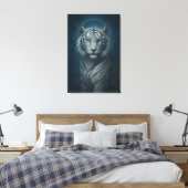 Toile Ice Spirit White Tiger – Mystic Guardian of Calm P (Insitu(Chambre))