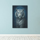 Toile Ice Spirit White Tiger – Mystic Guardian of Calm P (Insitu (Plancher de Bois))