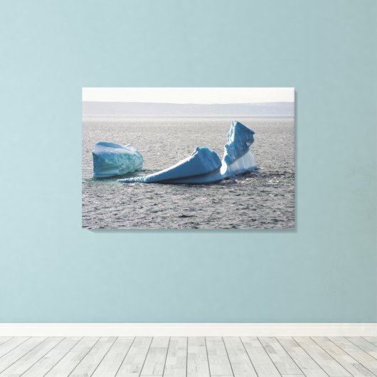 Toile Iceberg de l'île Bell (Insitu (Plancher de Bois))