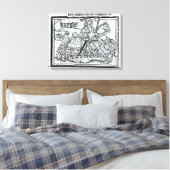 Toile 'Ici commence le conte des rois' (Insitu(Chambre))