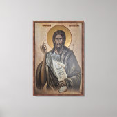 Toile Icon of the Saint John (Recto)