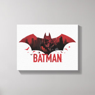 Toile Icône Batman Crimson Gotham