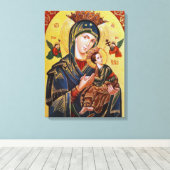 TOILE ICÔNE D'AIDE PERPÉTUELLE DE NOTRE DAME (Insitu (Plancher de Bois))