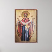 Toile Icône de la Vierge Marie (Recto)