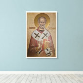Toile Icône de Saint Nicolas (Insitu (Plancher de Bois))