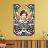 Toile icone-mexicaine-frida-kahlo (Insitu(Salon))