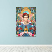 Toile icone-mexicaine-frida-kahlo (Insitu (Plancher de Bois))
