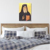 Toile Icône orthodoxe de Saint Nectarios d'Égine (Insitu(Chambre))