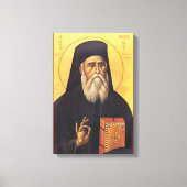 Toile Icône orthodoxe de Saint Nectarios d'Égine (Recto)