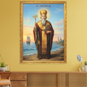 Toile icône orthodoxe de saint Nicolas (Insitu(Salon))
