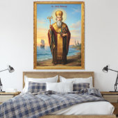 Toile icône orthodoxe de saint Nicolas (Insitu(Chambre))