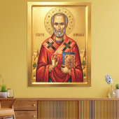 Toile icône orthodoxe de saint Nicolas (Insitu(Salon))