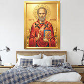 Toile icône orthodoxe de saint Nicolas (Insitu(Chambre))