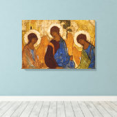 Toile Icône Sainte Trinité par Rublev Art orthodoxe byza (Insitu (Plancher de Bois))