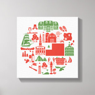 Toile Icônes de la Nouvelle Angleterre