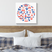 Toile Icônes du Jubilé britannique (Insitu(Chambre))