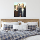 Toile Iconic Grant Wood gothique américain (Insitu(Chambre))