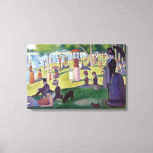 Toile Iconique Coloré Georges Seurat La Grande Jatte