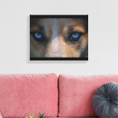 Toile Icy Blue Canine Eyes (Insitu(Salon))