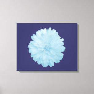 Toile Icy Blue Marigold Canvas Imprimer