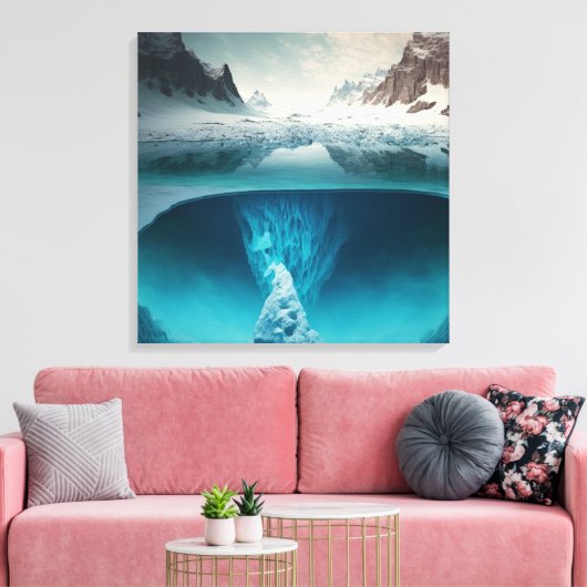 Toile Icy Mountain View (Insitu(Salon))