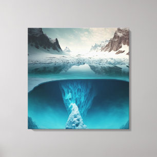 Toile Icy Mountain View