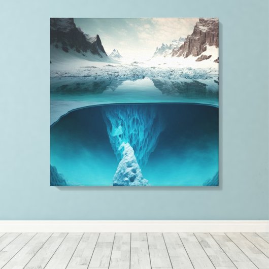 Toile Icy Mountain View (Insitu (Plancher de Bois))