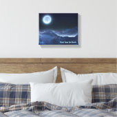 Toile Icy Planet, Lune gelée (Insitu(Chambre))