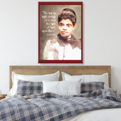 Toile Ida B Wells Et Citation "Right & Wrong" (Insitu(Chambre))