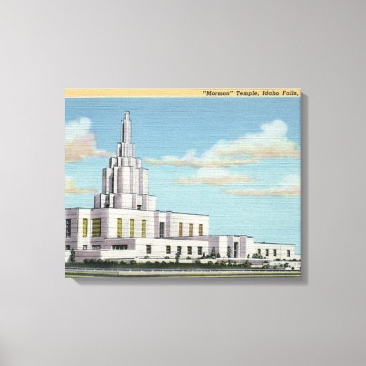 Toile Idaho Falls, ID - Mormon Temple View (Recto)