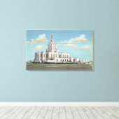 Toile Idaho Falls, ID - Mormon Temple View (Insitu (Plancher de Bois))