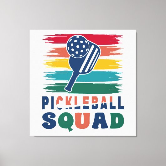 Toile Idée cadeau pour joueurs de pickleball (Recto)