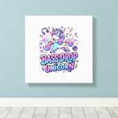 Toile Idée de cadeau licorne basse drop typographie Des (Insitu (Plancher de Bois))
