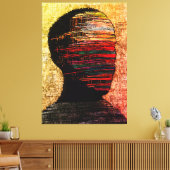 Toile Identité Fragmentée – Art Abstrait Coloré de Fil (Insitu(Salon))