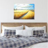 Toile Idyllic Golden Blé Fields Meadow (Insitu(Chambre))