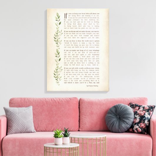 Toile IF, Poème inspiré de Rudyard Kipling (Insitu(Salon))