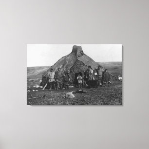 Toile Igloo esquimau près de Nome, photographie de