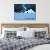 Toile Igloo et aurores boréales (Insitu(Chambre))