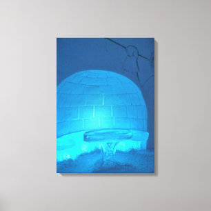 Toile Igloo room at Hotel de Glace, Québec, Canada