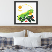Toile Iguane vert (Insitu(Chambre))